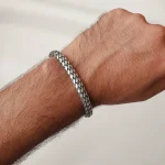 دستبند نقره مردانه پیتون - Image 4
