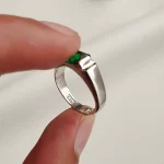 انگشتر نقره مردانه سم ایس - Image 6