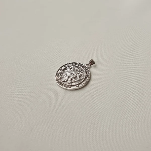 پلاک نقره سنت کریستوفر - تصویر 7