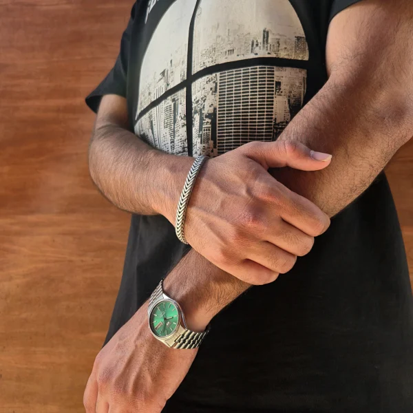 دستبند نقره مردانه اسکات - تصویر 5