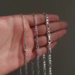 گردنبند نقره مردانه فیگارو - Image 2