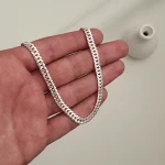 گردنبند نقره مردانه کارتیه دوبل - تصویر 2