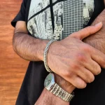 دستبند نقره مردانه ورسا - تصویر 6